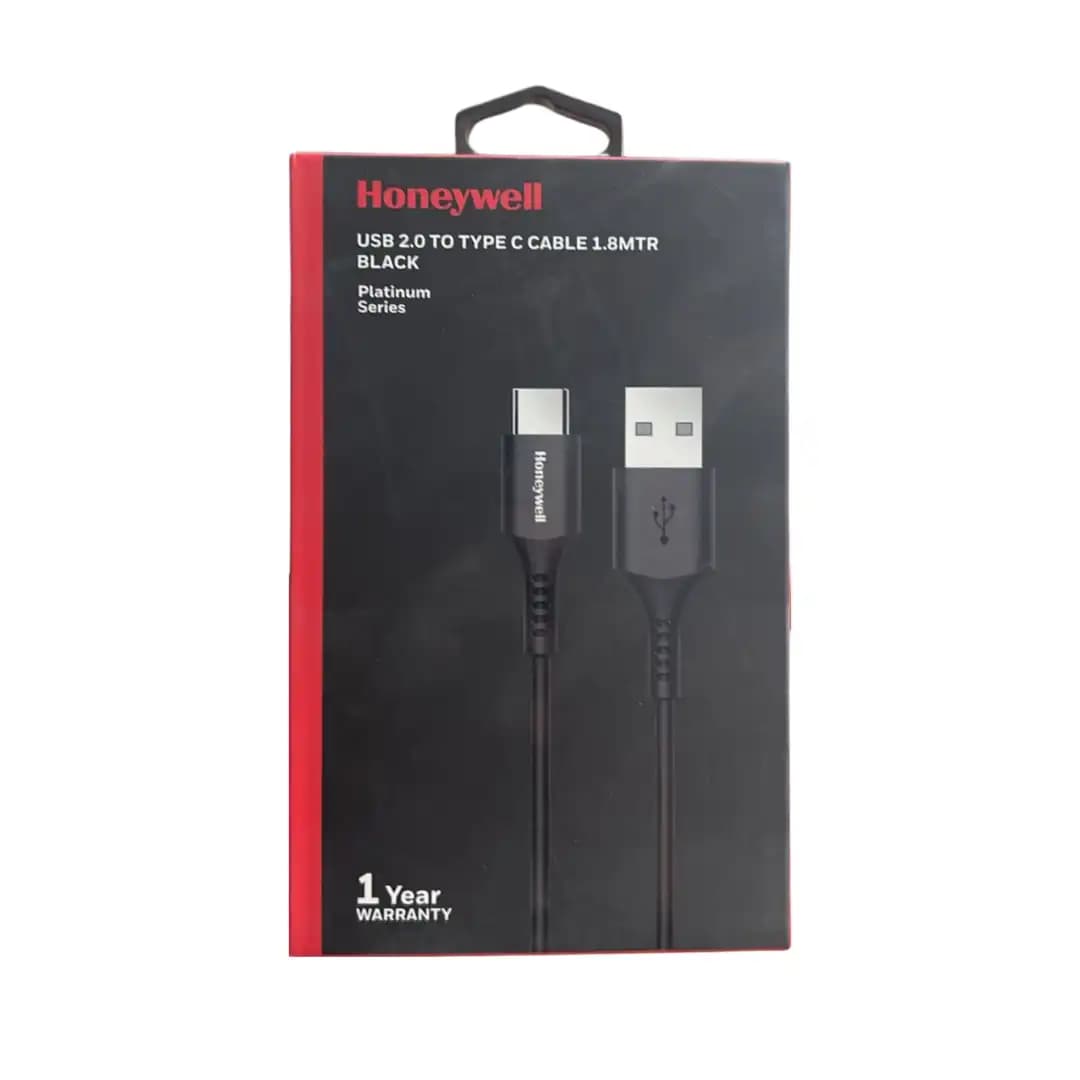 Honeywell USB 2.0 to Type-C Cable 1.8M – Black (Platinum Series)