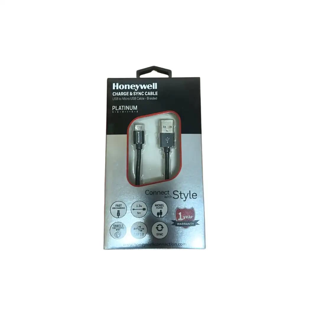 Honeywell Charge & Sync USB to Micro USB Cable – Braided (Platinum Series)