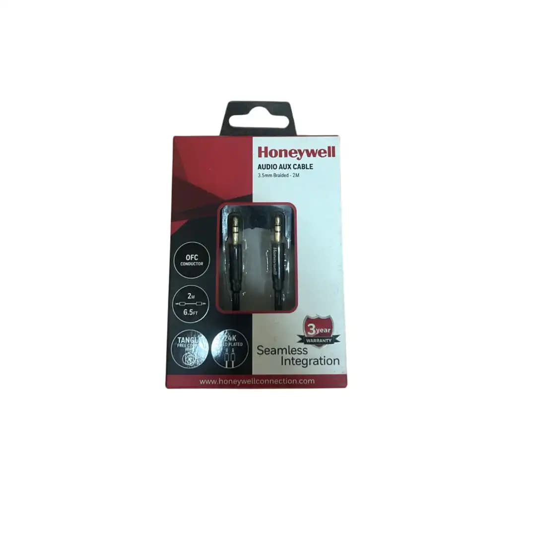 Honeywell 3.5mm Braided Audio AUX Cable – 2M