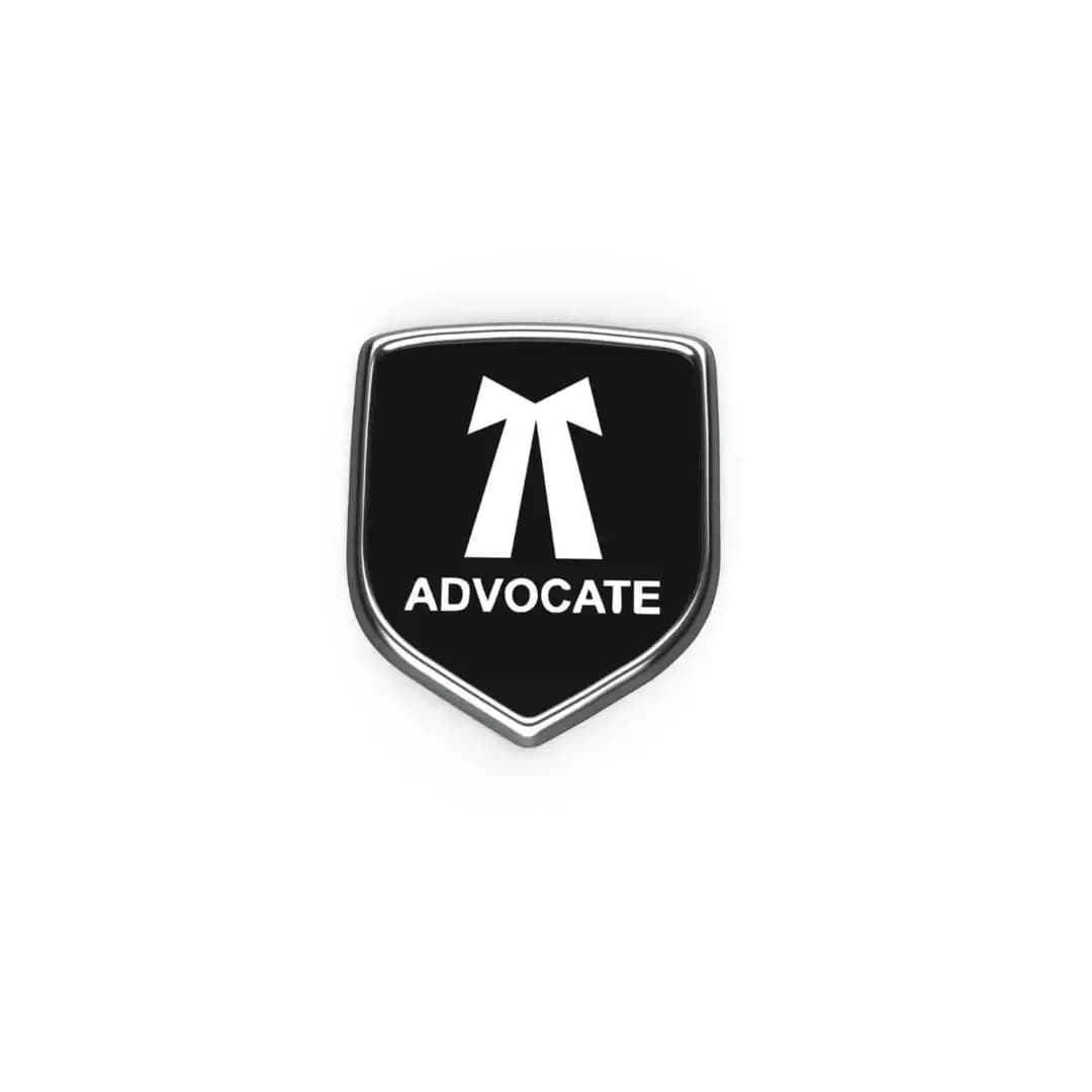Galio GFX Advocate Badge for Car & Bike (Universal Fit)