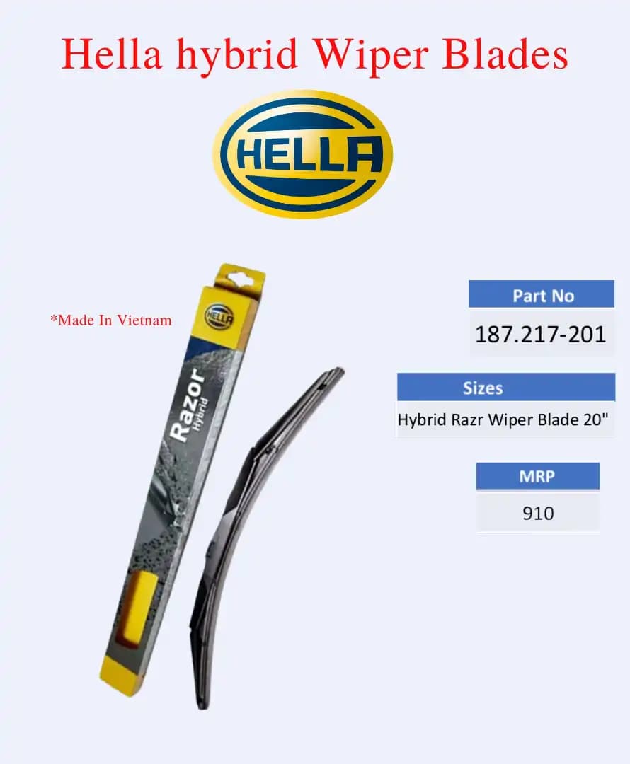 Hella Hybrid Razr Wiper Blade 20"