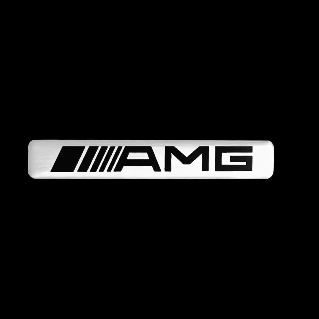 AMG Sticker- Silver Small