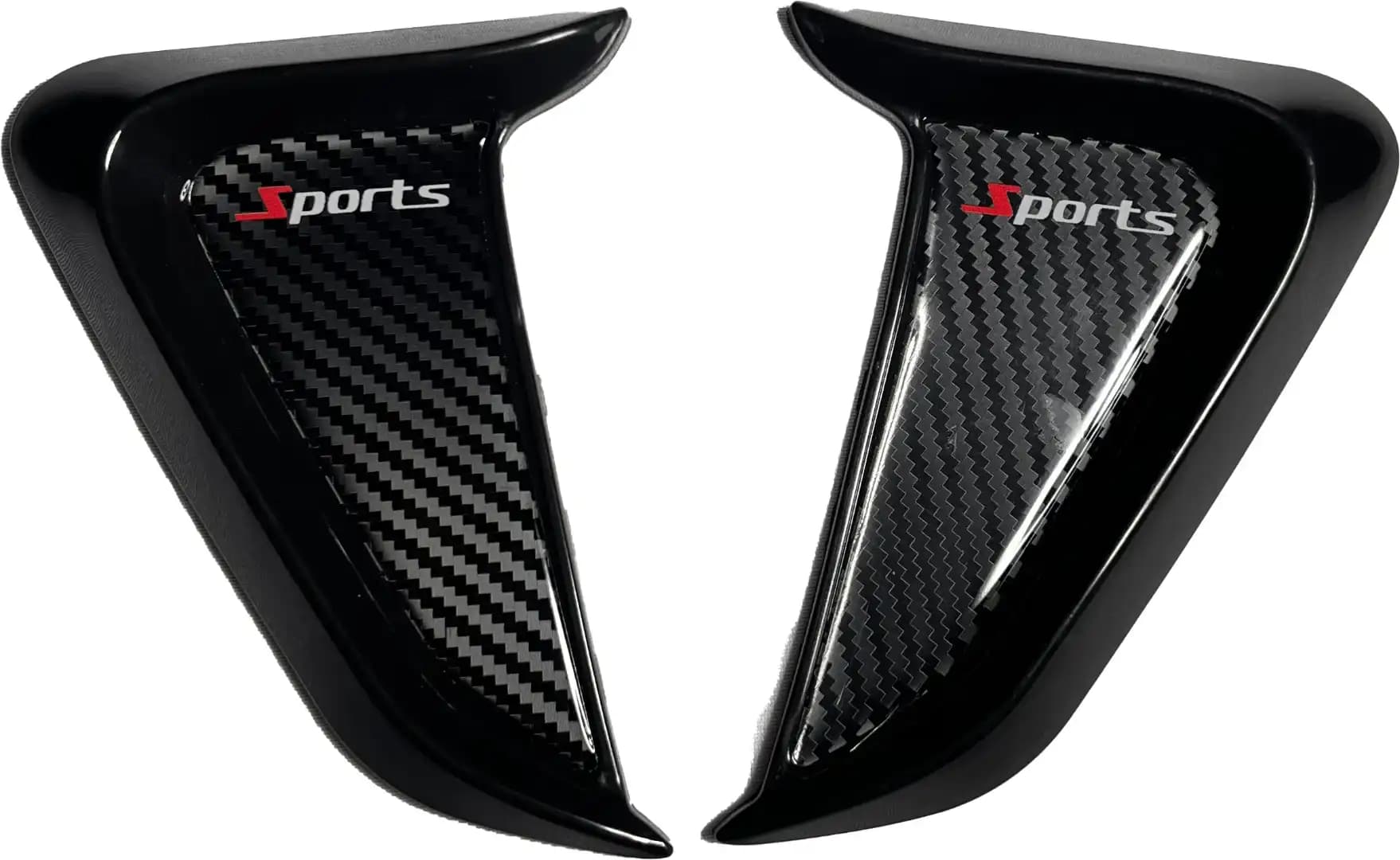 Sporty Fender universal fit/ Auto Protect Air Wing Racing Air Flow Decoration/ Carbon Fiber Finish