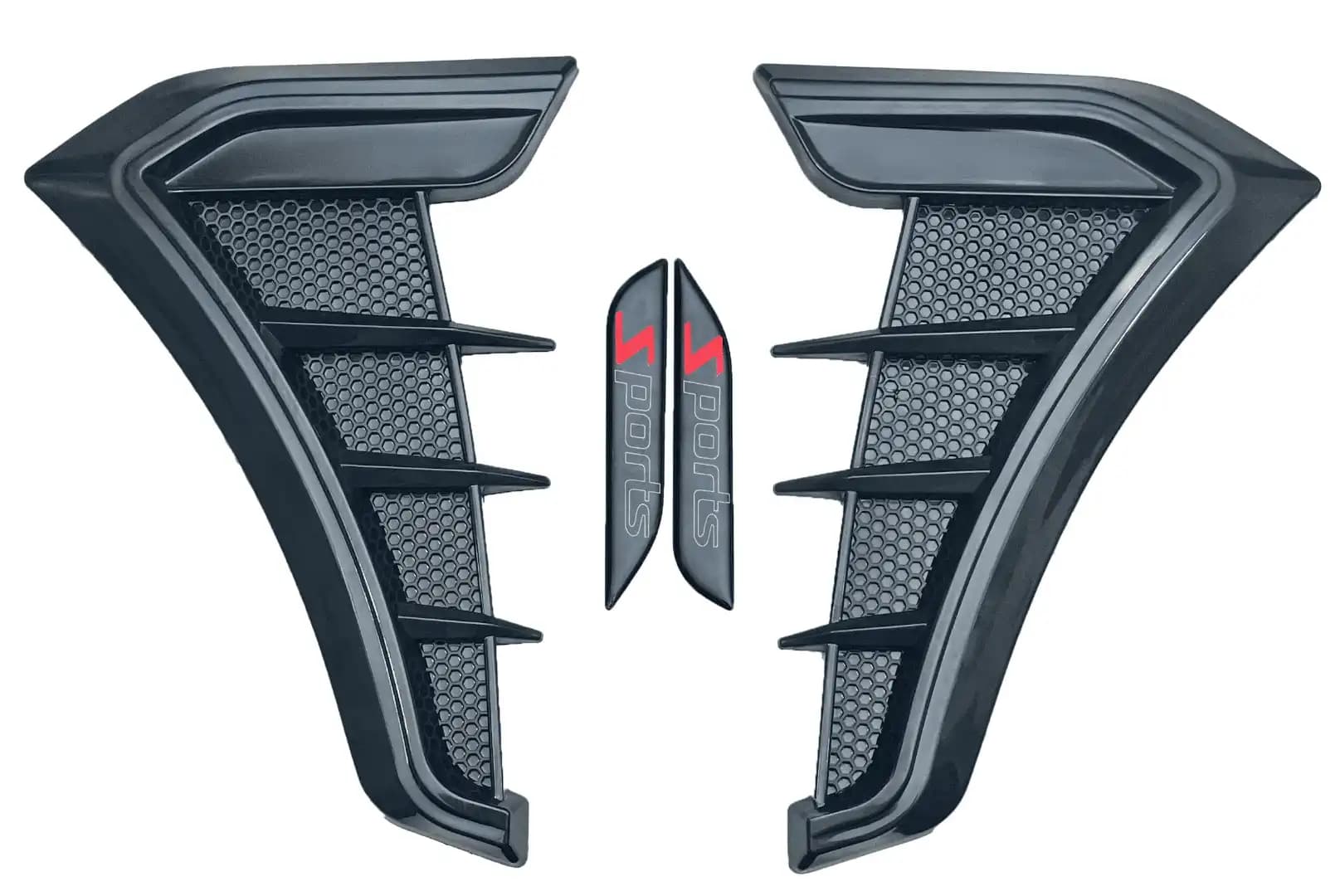 Sporty Fender universal fit/ Auto Protect Air Wing Racing Air Flow Decoration/ Honeycomb Finish- Medium