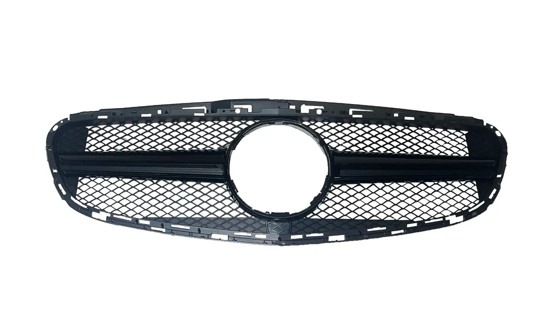 Gloss Black Front Grille for Mercedes Benz E W212 AMG 2014-2016/ Front Bumper Grille