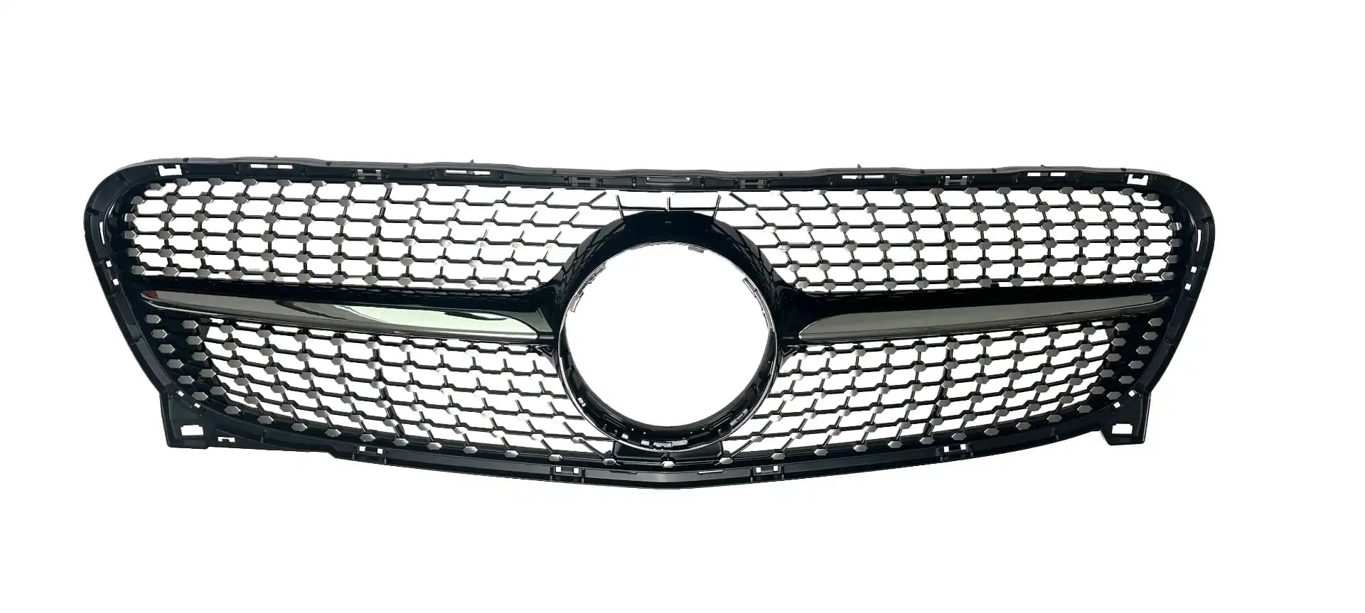 Chrome Black Diamond Front Grille for Mercedes Benz GLA X156 2014-2016/ Front Bumper Grille GLA X156