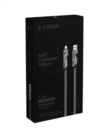 Kaezin Fast Charging Cable, 1.2m, 65W/27W Power