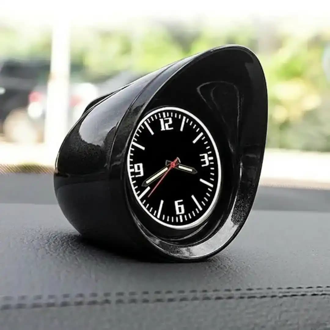 Stylish Gloss Black Dashboard Clock
