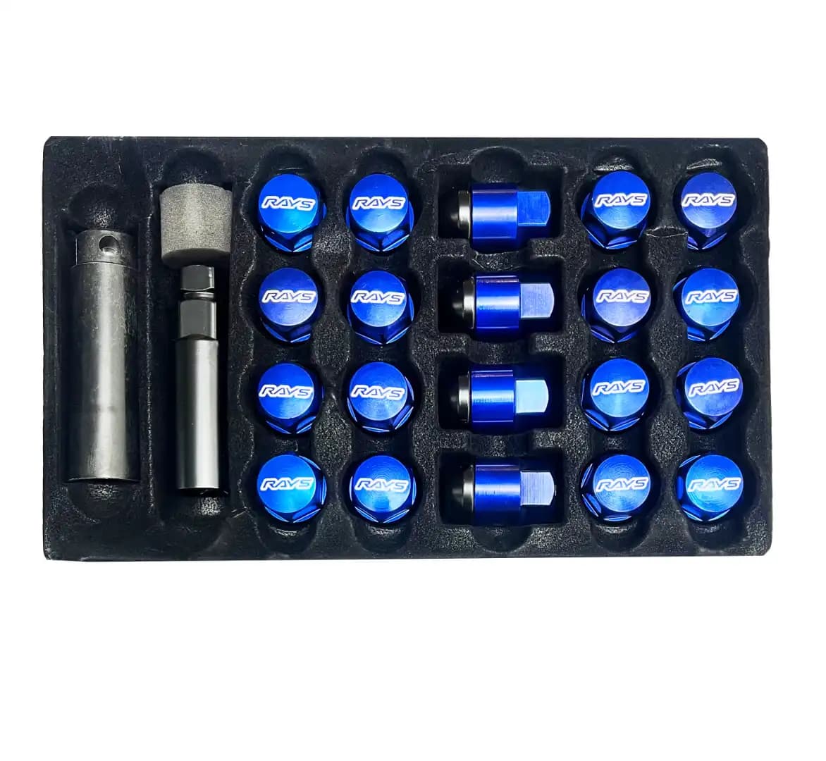 Composite Nuts M12X1.25 mm Blue/ Red