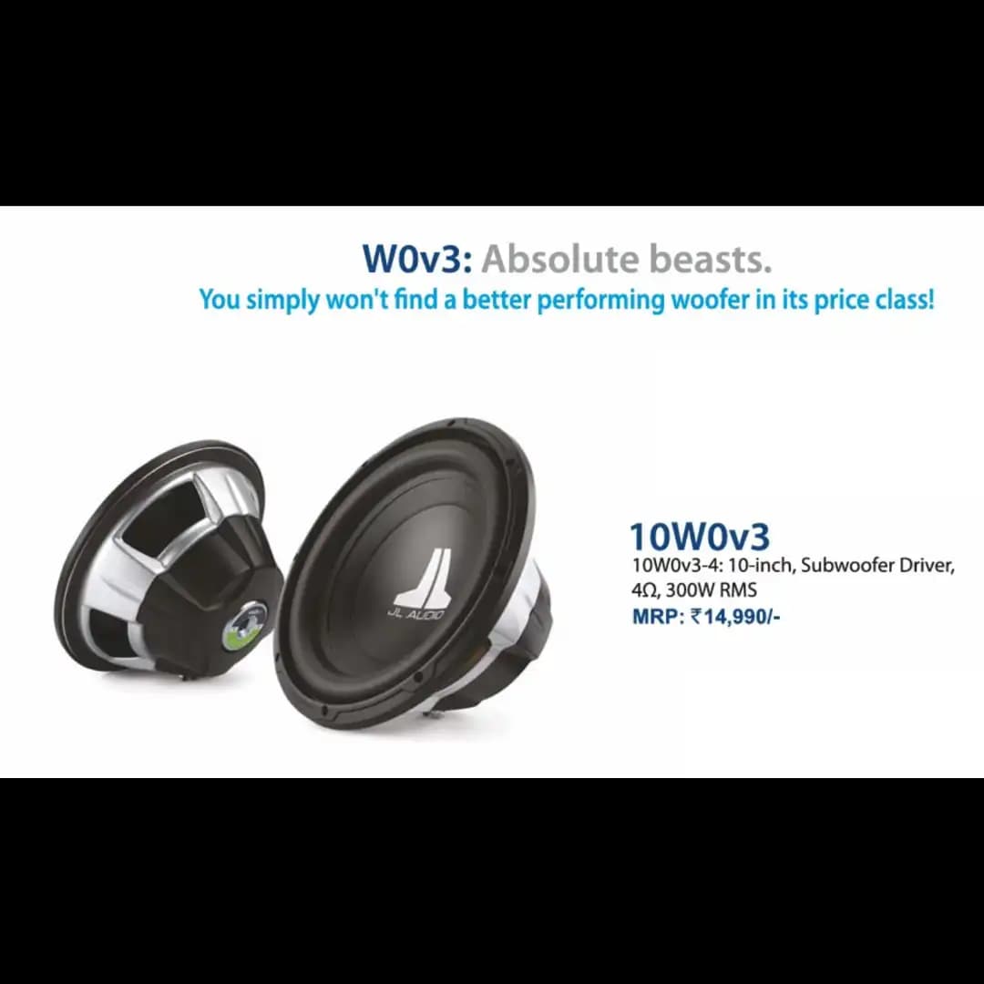 JL W0v3 Absolute beasts 10W0v3 Subwoofer Driver