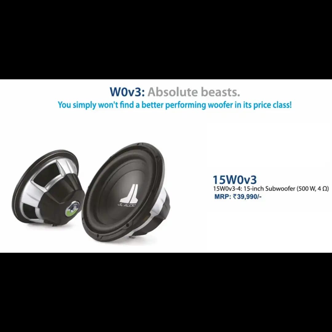 JL W0v3 Absolute beasts 15W0v3 Subwoofer Driver