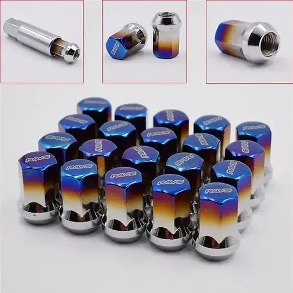 Rave Nuts M12X1.5 mm Burnt Blue