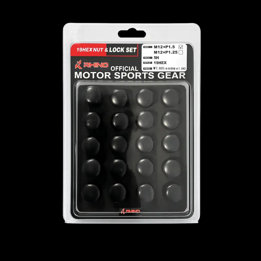 Rhino Nuts M14X1.5 mm Black/Red